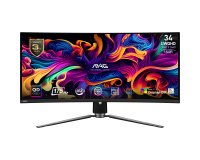 MSI MAG 341CQP QD-OLED computer monitor 86.4 cm (34") 3440 x 1440 pixels UltraWide Quad HD Black
