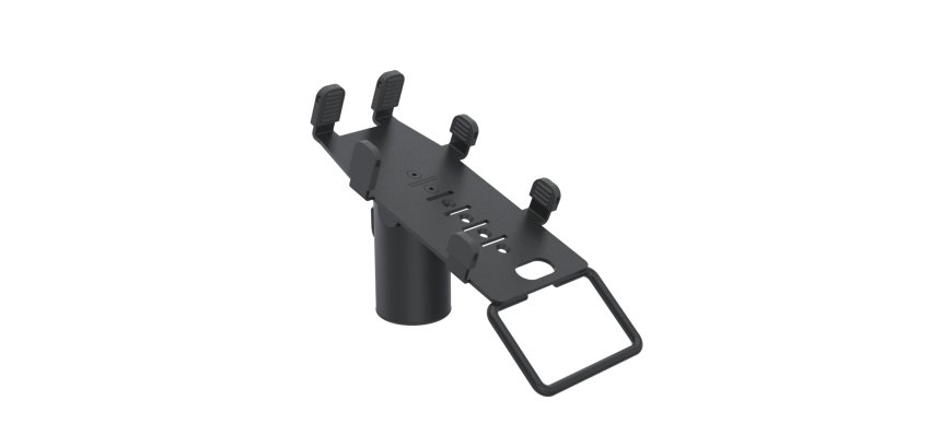 Ergonomic Solutions SpacePole Payment ING3600-DM-02 accessoire de système de paiement en point de vente Monture POS Noir Métal