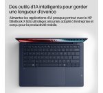 HP EliteBook X G2a 14 inch Notebook Next Gen AI PC Wolf Pro Security Edition Copilot+ PC AMD Ryzen AI 5 Ordinateur portable 35,6 cm (14") WUXGA 16 Go LPDDR5x-SDRAM 512 Go SSD Wi-Fi 7 (802.11be) Windows 11 Pro Bleu
