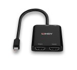 Lindy 38432 hub de interfaz Mini DisplayPort 21600 Mbit/s Negro