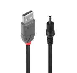 Lindy 70266 cavo di alimentazione Nero 1,5 m USB A