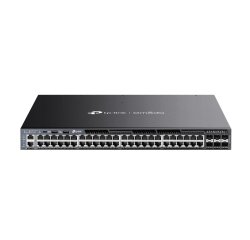 TP-Link Omada SG6654XHP commutateur réseau Géré L3 Gigabit Ethernet (10/100/1000) Connexion Ethernet, supportant l'alimentation via ce port (PoE) 1U Noir