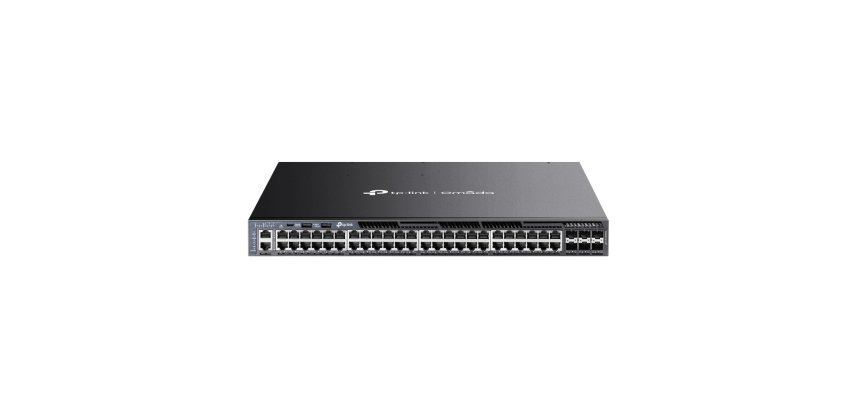 TP-Link Omada SG6654XHP commutateur réseau Géré L3 Gigabit Ethernet (10/100/1000) Connexion Ethernet, supportant l'alimentation via ce port (PoE) 1U Noir