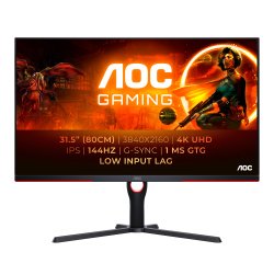AOC G3 U32G3X/BK computer monitor 80 cm (31.5") 3840 x 2160 pixels 4K Ultra HD LED Black, Red