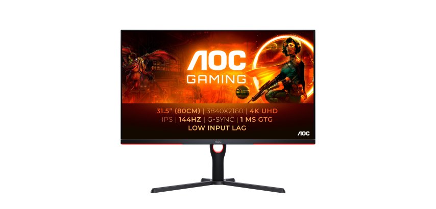 AOC G3 U32G3X/BK computer monitor 80 cm (31.5") 3840 x 2160 pixels 4K Ultra HD LED Black, Red