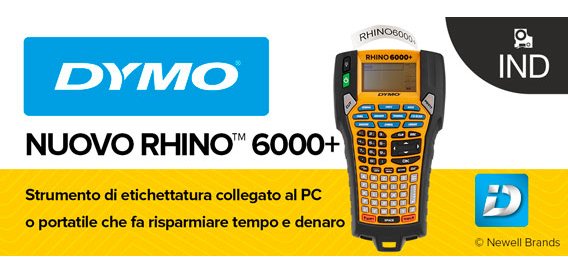 DYMO Rhino 6000+ Etichettatura industriale con custodia | Etichettatrice ricca di funzioni con connessione al PC