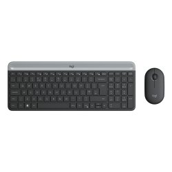 Logitech 920-009190 clavier Souris incluse Universel RF sans fil AZERTY Français Graphite