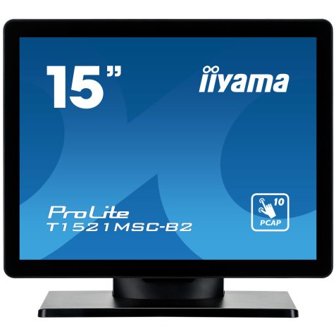 iiyama ProLite T1521MSC-B2 écran plat de PC 38,1 cm (15") 1024 x 768 pixels XGA LED Écran tactile Dessus de table Noir