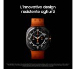 Samsung Galaxy Watch Ultra 2025 (Titanium Blue, LTE, 47mm) Smartwatch Galaxy AI, Design resistente agli urti, Batteria a lunga durata, Cassa in titanio di grado aerospaziale