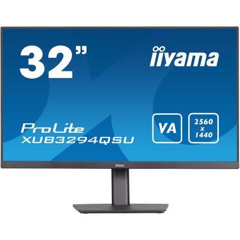 iiyama ProLite XUB3294QSU-B1 computer monitor 80 cm (31.5") 2560 x 1440 Pixels Wide Quad HD LCD Zwart