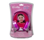 Celly KidsBeat Auriculares Alámbrico Diadema Música Rosa