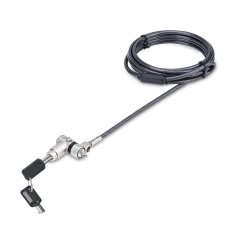 StarTech.com Cable de 2m Universal de Seguridad para Ordenador Portátil - Cable de Bloqueo Compatible con Noble Wedge/Nano/K-Slot - con Cerradura - Antirrobo - Anticorte