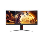 AOC G4 CU34G4CAP écran plat de PC 86,4 cm (34") 3440 x 1440 pixels UltraWide Quad HD LCD Noir, Rouge