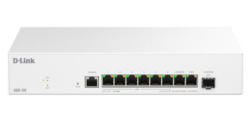 D-Link DBR-700 Routeur connecté 2.5 Gigabit Ethernet Blanc