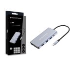 Conceptronic DONN20G base para portátil y replicador de puertos Alámbrico USB 3.2 Gen 1 (3.1 Gen 1) Type-C Gris