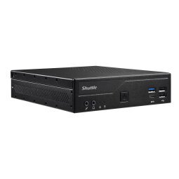 Shuttle Slim PC DH610, S1700, 1x HDMI, 2x DP, 1x 2.5", 2x M.2, 2x LAN (Intel 1G + 2.5G), 2x COM, fonctionnement permanent 24/7, attaches VESA