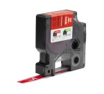 DYMO Rhino Industrial Vinyl Labels | 12 mm x 5.5 m | White Print on Red | Self-Adhesive | for LabelManager & Rhino Label Makers