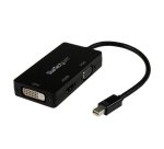 StarTech.com Adaptateur Mini DisplayPort 3 en 1 - 1080p - Hub Adaptateur Répartiteur Mini DP vers HDMI/VGA/DVI pour votre Écran PC - Compatible Thunderbolt