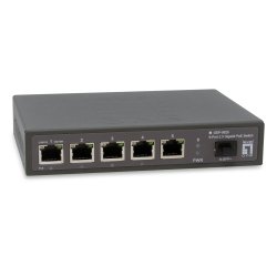 LevelOne GEP-0625 switch di rete Non gestito 2.5G Ethernet (100/1000/2500) Supporto Power over Ethernet (PoE) Nero