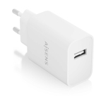 AISENS Cargador USB 10W alta eficiencia, 5V/2A, Blanco