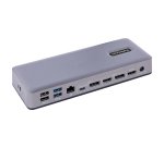 StarTech.com USB-C Docking Station, Multi Monitor USB-C Dock, HDMI/DP/DP Alt-mode, 3x 4K30 / 2x 4K60, 7-Port USB Hub, 60W Power Delivery, GbE, 3.5mm Audio, Works With Chromebook Certified
