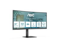AOC V5 CU34V5C/BK LED display 86,4 cm (34") 3440 x 1440 Pixeles Wide Quad HD Negro