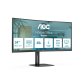 AOC V5 CU34V5C/BK LED display 86,4 cm (34") 3440 x 1440 pixels Wide Quad HD Noir