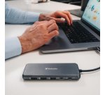 Verbatim 16105448 interface hub USB Type-C Grijs