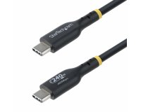 StarTech.com Câble de Charge USB-C de 4m, Charge et Synchronisation, 240W (5A) PD EPR, Câble de Charge USB 2.0 pour Ordinateur Portable, Certifié USB-IF , Gaine TPE - Cordon de Charge USB C Noir