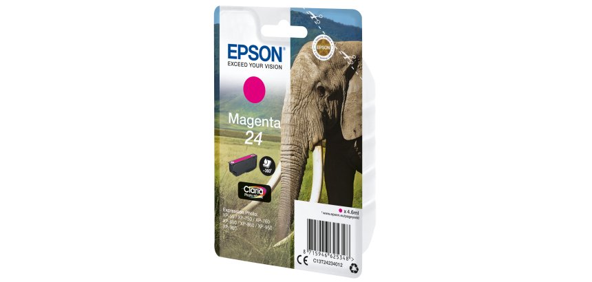 Epson Elephant Inchiostro magenta singolo Claria Photo HD Elefante 24