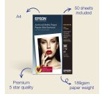 Epson A4 Archival Matte Photo Paper 189gsm, 50 sheets