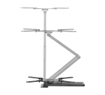 AISENS Soporte Eco Giratorio, Inclinable y Nivelable para Monitor/TV 35kg de 23"-65", Negro