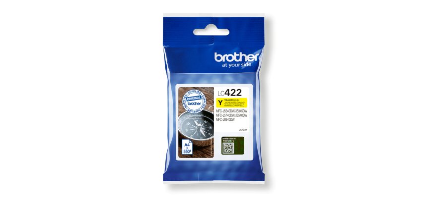 Brother LC-422Y Druckerpatrone 1 Stück(e) Original Gelb