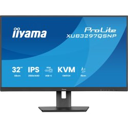 iiyama ProLite XUB3297QSNP-B1 Monitor PC 81,3 cm (32") 2560 x 1440 Pixel 4K Ultra HD LED Nero