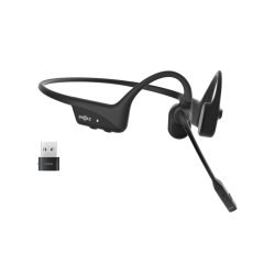 SHOKZ C120-AA-BK auricular y casco Auriculares Inalámbrico gancho de oreja Oficina/Centro de llamadas USB tipo A Bluetooth Negro