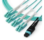 StarTech.com MPO8LCPL3M Cable de fibra óptica e InfiniBand 3 m MPO/MTP 8x LC Color aguamarina