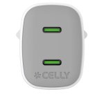 Celly UPTC2USBC45WWH Caricabatterie per dispositivi mobili Universale Bianco AC Ricarica rapida Interno