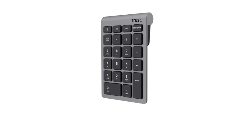 Trust Xalas clavier numérique PC portable/de bureau RF sans fil Argent