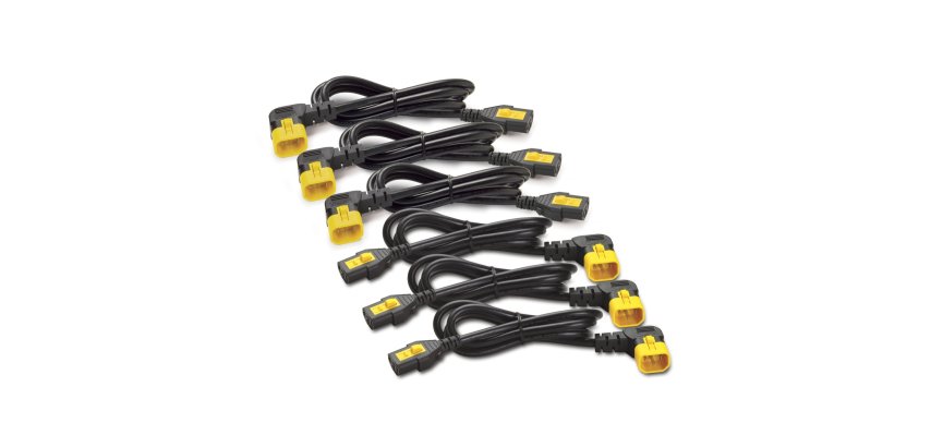 APC NetShelter - Kit cordon d'alimentation - Connecteurs à 90° - 1,22m