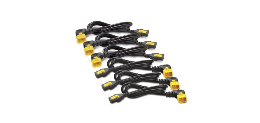 APC NetShelter - Kit cordon d'alimentation - Connecteurs à 90° - 1,83m