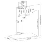 Equip Supporto per monitor da 17“-32” a libero posizionamento