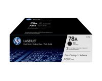 HP 78A - 2-pack - black - original - LaserJet - toner cartridge (CE278AD)
