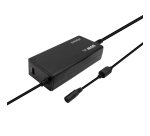 AISENS ASLC-90WAUTO-BK adaptador e inversor de corriente Interior 90 W Negro