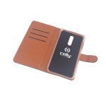 Celly Wally custodia per cellulare 14,7 cm (5.8") Custodia a libro Nero, Marrone