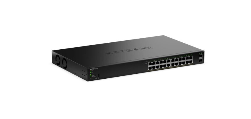 NETGEAR GS324TPv2 Géré L2/L3 Gigabit Ethernet (10/100/1000) Connexion Ethernet, supportant l'alimentation via ce port (PoE) 1U Noir