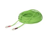 StarTech.com Câble Fibre Optique Multimode OM5 LC à LC UPC de 25m, Cordon/Jarretière/Connecteur Fibre Optique 50/125µm Duplex LOMMF Zipcord, VCSEL, 40G/100G, Insensible à la Courbure, Cordon de Liaison Fibre LSZH