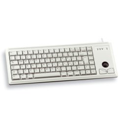 CHERRY G84-4400 TRACKBALL KEYBOARD Clavier filaire miniature, trackball, PS2, gris clair, AZERTY - FR