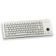 CHERRY G84-4400 TRACKBALL KEYBOARD Clavier filaire miniature, trackball, PS2, gris clair, AZERTY - FR