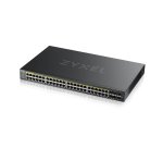Zyxel GS2220-50HP-EU0101F commutateur réseau Géré L2 Gigabit Ethernet (10/100/1000) Connexion Ethernet, supportant l'alimentation via ce port (PoE) Noir