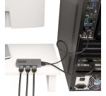 StarTech.com Hub MST à 3 Ports - DisplayPort vers 3x HDMI, Trois Moniteurs 4K 60Hz, Adaptateur Vidéo Multi-Moniteur DP 1.4, Câble Intégré de 30 cm, Alimentation USB, Windows Uniquement